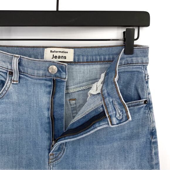 REFORMATION Claudia High Relaxed Jean Blue Denim 28 - Picture 5 of 11